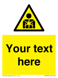 Custom Warning substance or mixture presenting a health hazard