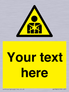 Custom Warning substance or mixture presenting a health hazard