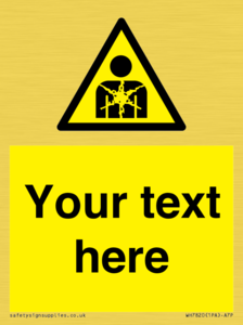 Custom Warning substance or mixture presenting a health hazard