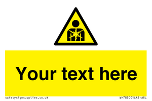 Custom Warning substance or mixture presenting a health hazard