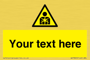 Custom Warning substance or mixture presenting a health hazard