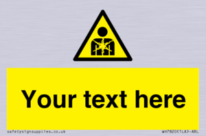 Custom Warning substance or mixture presenting a health hazard