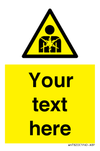 Custom Warning substance or mixture presenting a health hazard