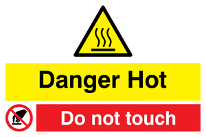danger hot do not touch