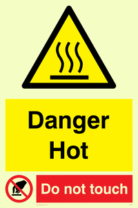 danger hot do not touch