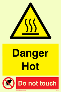 danger hot do not touch