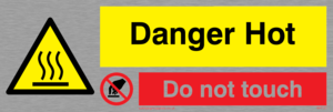 danger hot do not touch