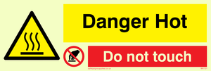 danger hot do not touch