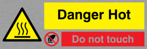 danger hot do not touch