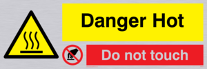 danger hot do not touch