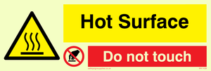 Hot Surface. Do not touch