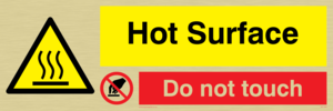 Hot Surface. Do not touch