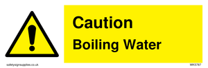 Caution Boiling Water sign 