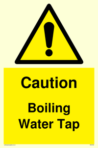 Caution Boiling Water Tap