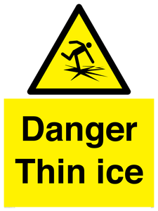 Danger Thin ice