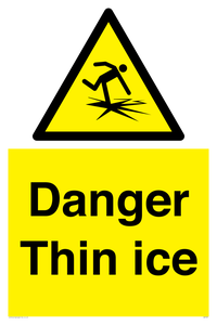 Danger Thin ice