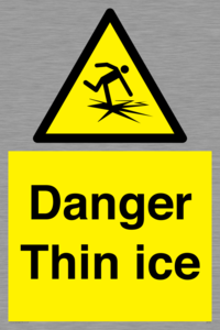 Danger Thin ice