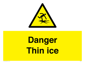 Danger Thin ice