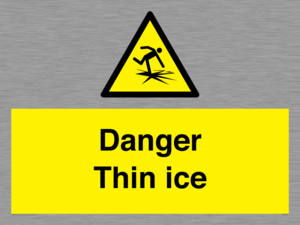 Danger Thin ice