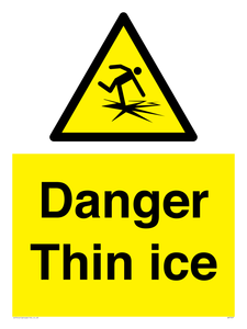 Danger Thin ice