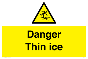 Danger Thin ice