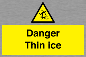 Danger Thin ice