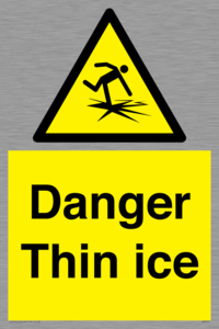 Danger Thin ice