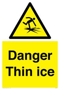 Danger Thin ice