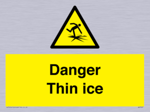 Danger Thin ice