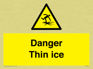 Danger Thin ice