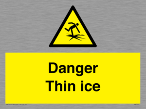 Danger Thin ice