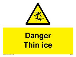Danger Thin ice