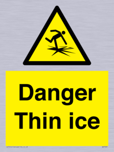 Danger Thin ice