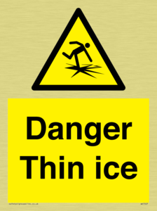 Danger Thin ice