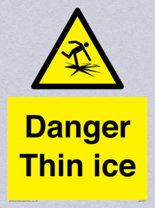 Danger Thin ice