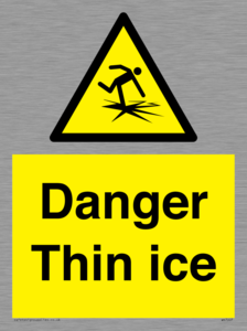 Danger Thin ice