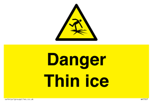 Danger Thin ice