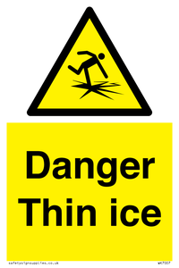 Danger Thin ice