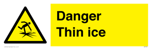 Danger Thin ice