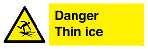 Danger Thin ice