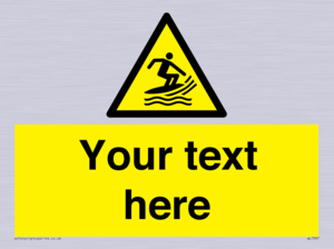 Custom Warning surf craft area