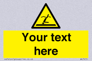 Custom Warning Shallow water diving