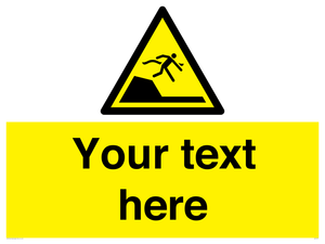 Custom Warning sudden drop in swimming or leisure pools