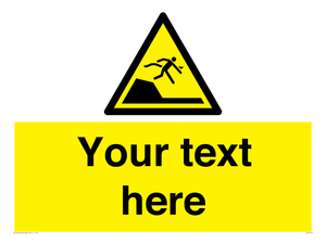 Custom Warning sudden drop in swimming or leisure pools