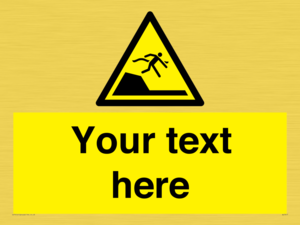 Custom Warning sudden drop in swimming or leisure pools