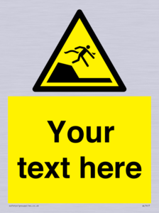 Custom Warning sudden drop in swimming or leisure pools