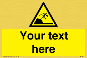 Custom Warning sudden drop in swimming or leisure pools