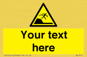 Custom Warning sudden drop in swimming or leisure pools