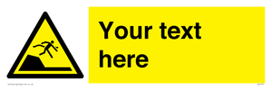 Custom Warning sudden drop in swimming or leisure pools