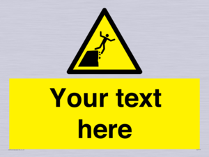 Custom Warning unstable cliff edge